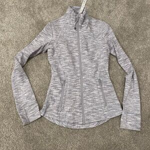 Gray Zip-Up Athletic Lululemon Jacket